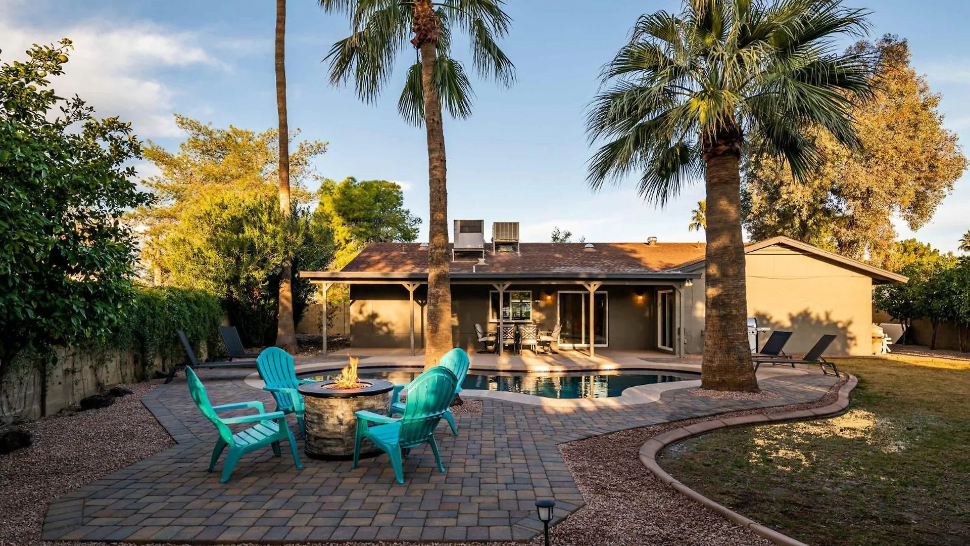 Art Deco Oasis - Vintage Charm Pool Firepit Bbq Vila Phoenix 0*,